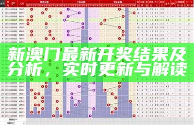 新澳门最新开奖结果及分析，实时更新与解读