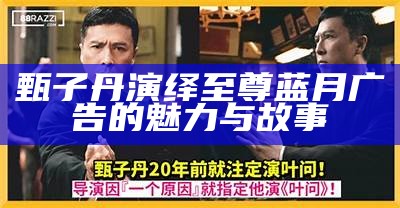 甄子丹演绎至尊蓝月广告的魅力与故事