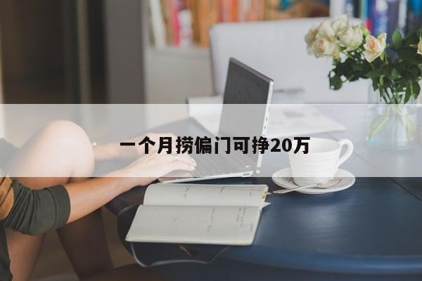  一个月捞偏门可挣20万